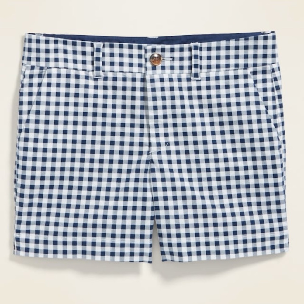 Old Navy Mid-Rise Patterned 5” Twill Shorts